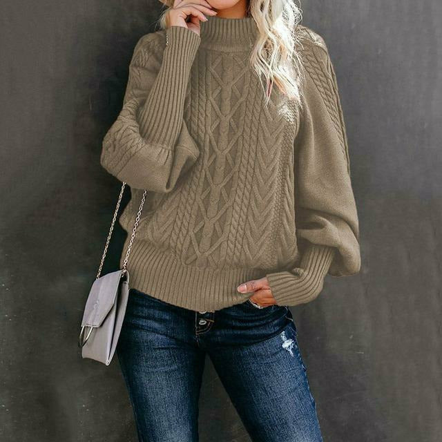 Pull en maille élégant classique femme