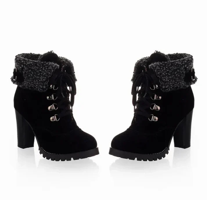 Bottes d'hiver femme talon haut élégantes