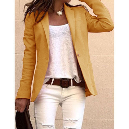 Blazer ajusté élégant pour femme avec revers