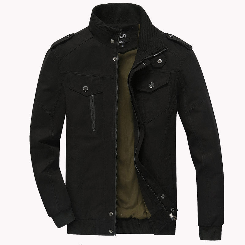 Veste militaire pour homme en coton, style extérieur