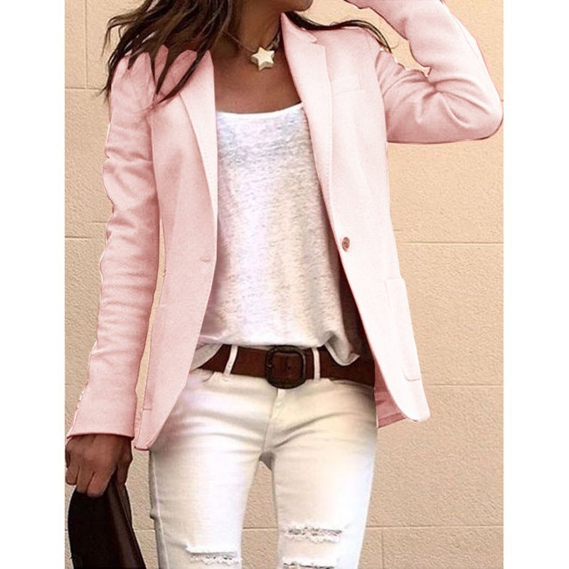 Blazer ajusté élégant pour femme avec revers