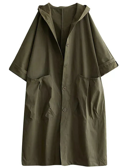 Manteau d'hiver long Damon capuche poches