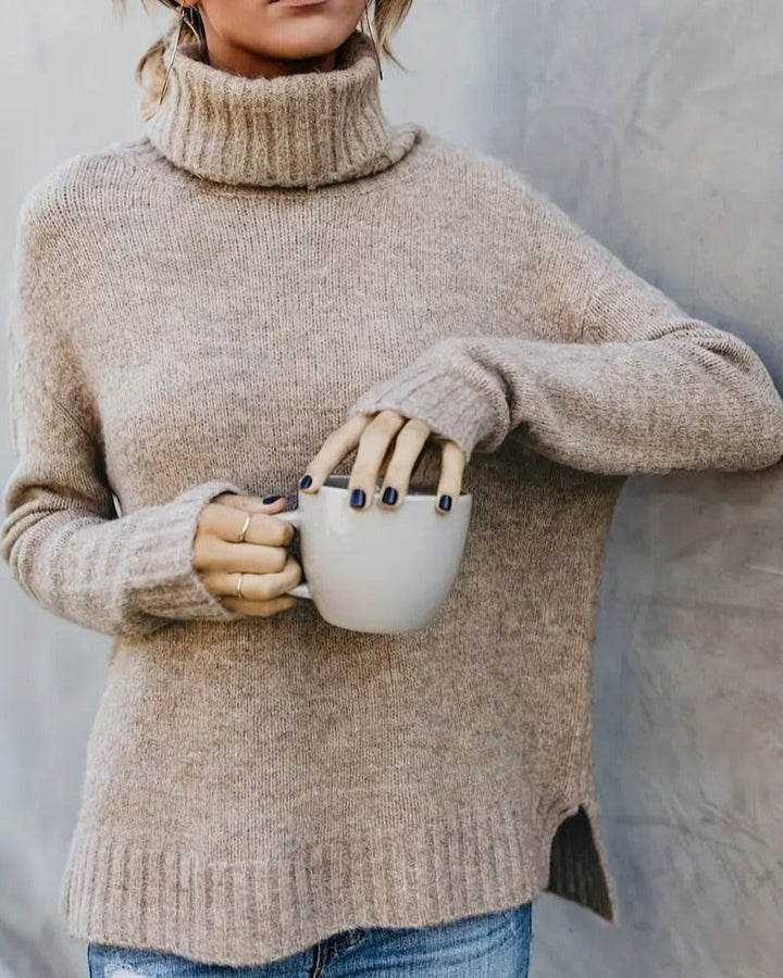 Stylische Frauenpullover | Langärmlige Turtleneck Sweater - IdealeKleiden