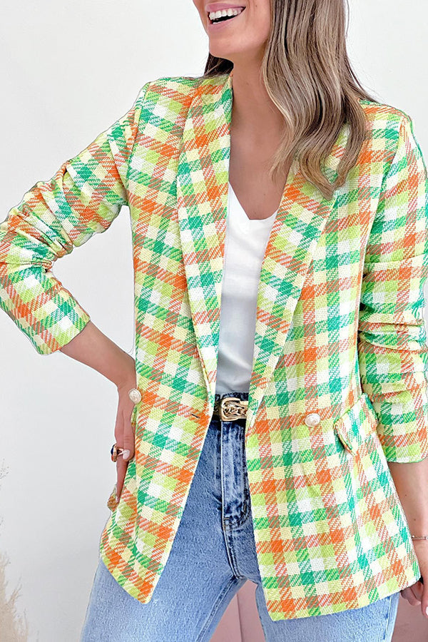 Veste mode décontractée à double poche boutonnée