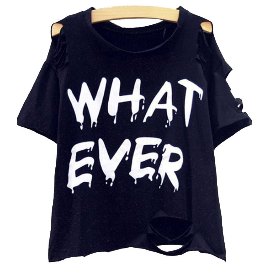 T-shirt oversize femme Coupe large Manches découpées Moderne
