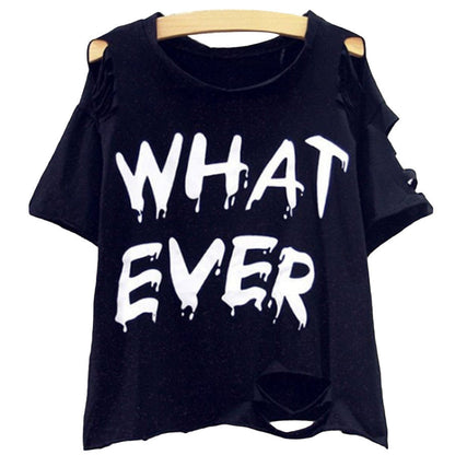 T-shirt oversize femme Coupe large Manches découpées Moderne