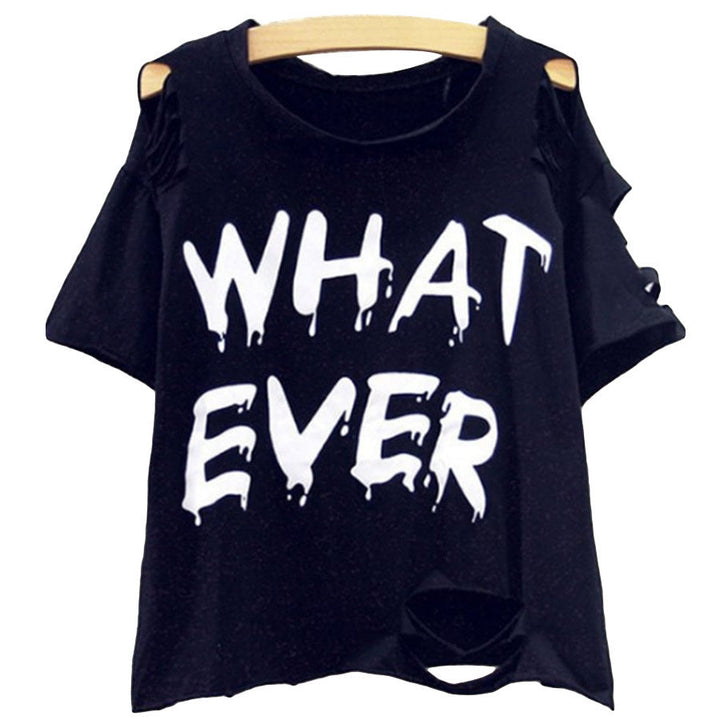 T-shirt oversize femme Coupe large Manches découpées Moderne