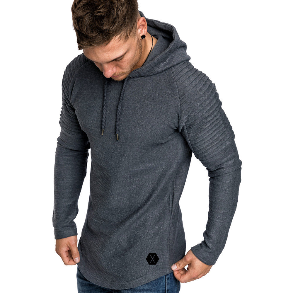 Sweat-shirt à capuche pour homme, design moderne et texturé