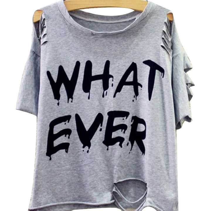 T-shirt oversize femme Coupe large Manches découpées Moderne