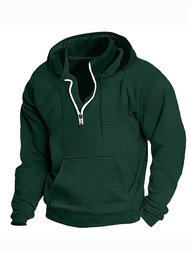 Pull homme décontracté à quart de zip
