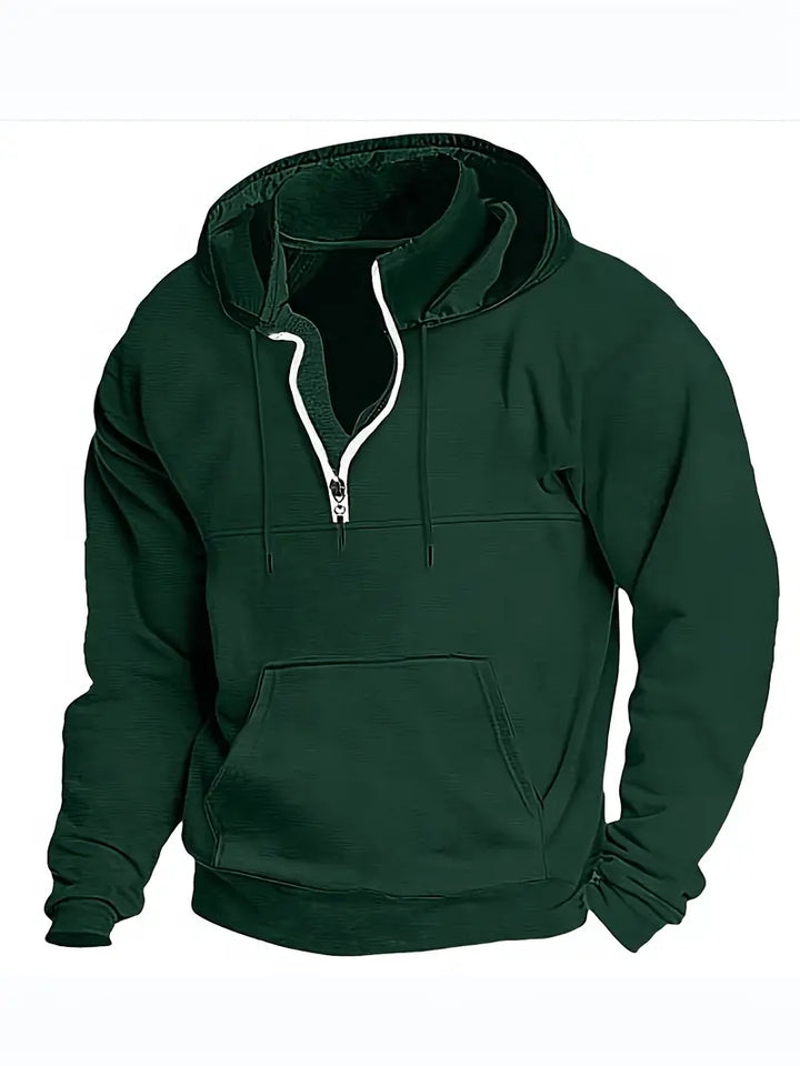 Pull homme décontracté à quart de zip