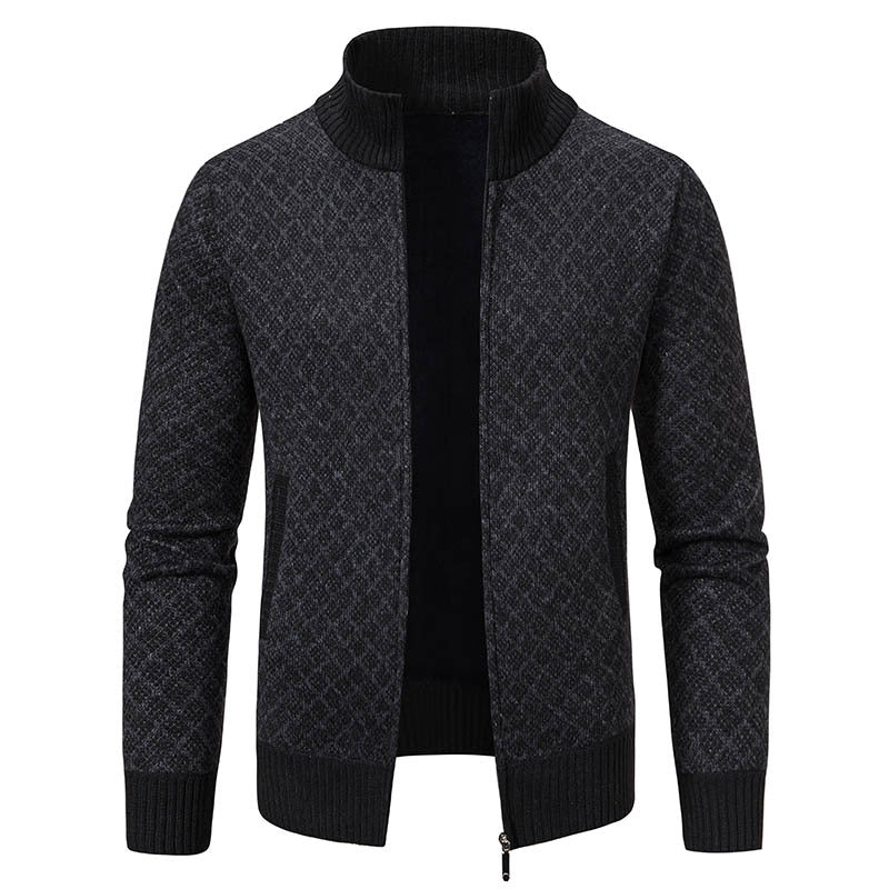 Veste de costume homme élégante à carreaux et fermeture éclair