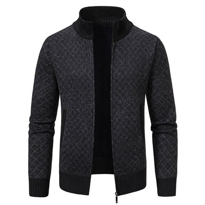 Veste de costume homme élégante à carreaux et fermeture éclair