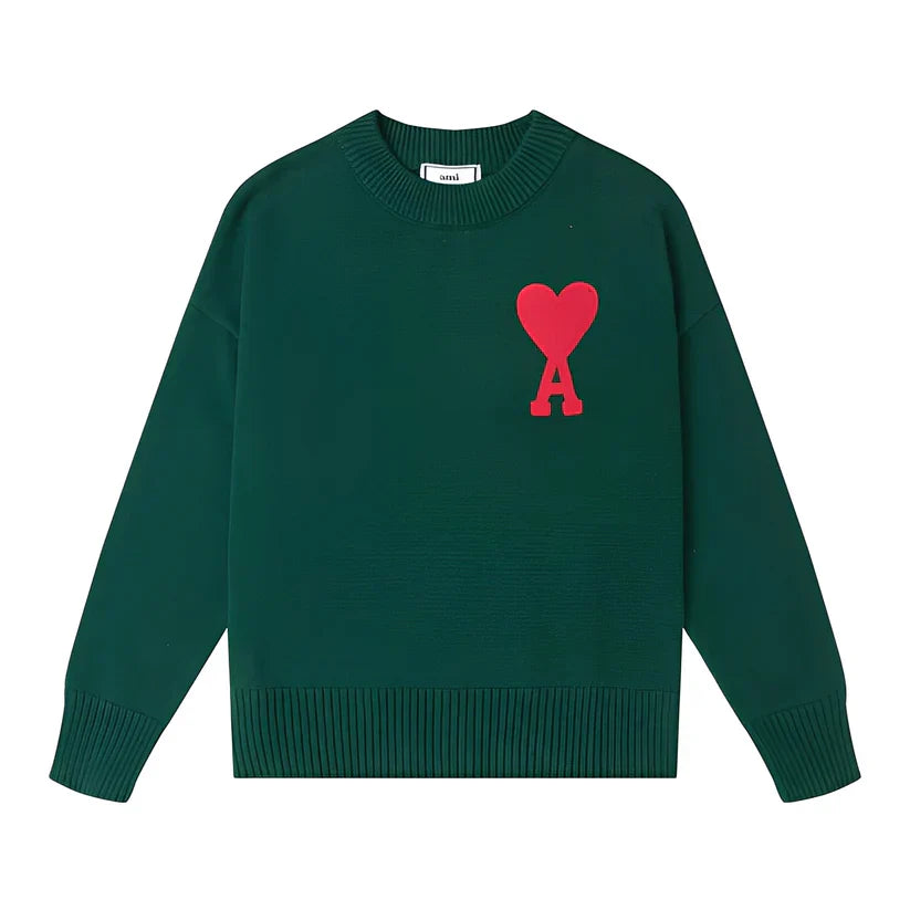 Pull brodé simple homme