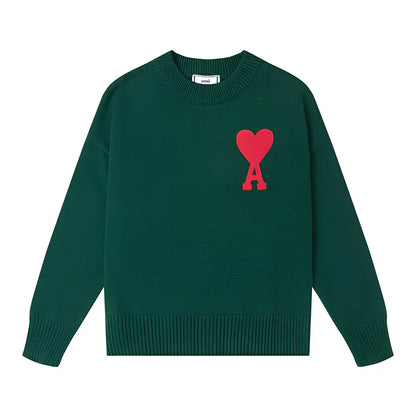 Pull brodé simple homme