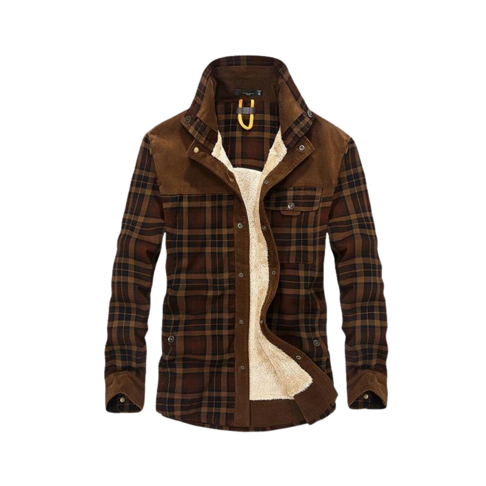 Herren Flanell Jacke Warm Winter - IdealeKleiden