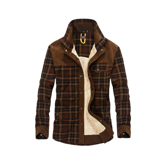 Herren Flanell Jacke Warm Winter - IdealeKleiden