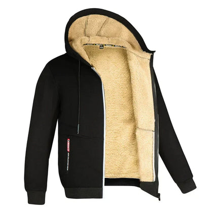 Sweat à capuche chaud doublé polaire pour femmes et hommes