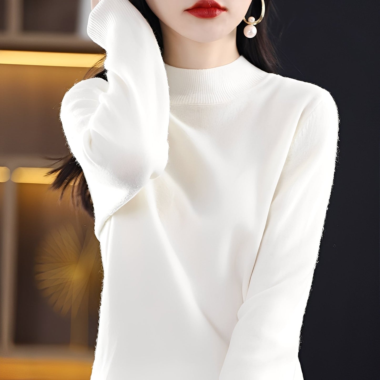 Pull en cachemire et laine douce pour femmes