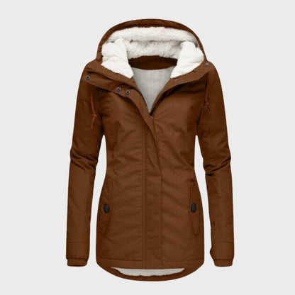 Manteau en coton stylé avec capuche