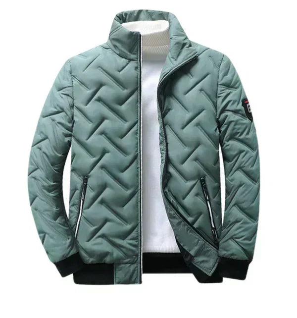 Blouson d'hiver homme doublé col montant