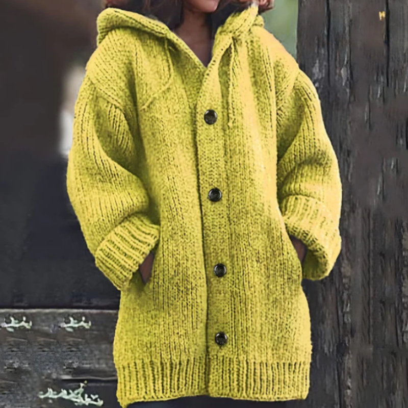 Gilet surdimensionné chaud à capuche