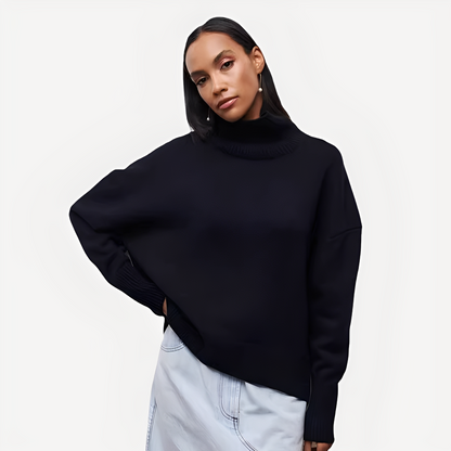 Pull pour femme Col montant décontracté