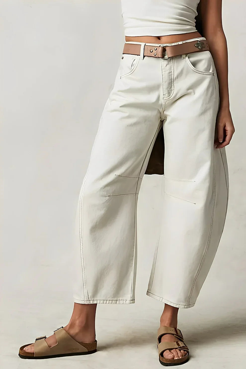Jean décontracté femme Confortable Coupe ample
