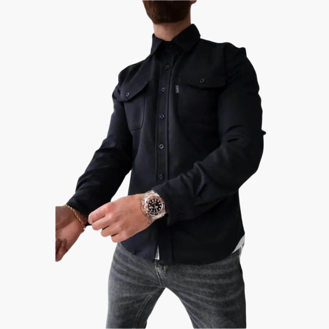 Veste chemise moderne - Chemise-veste polyvalente pour les loisirs et le travail
