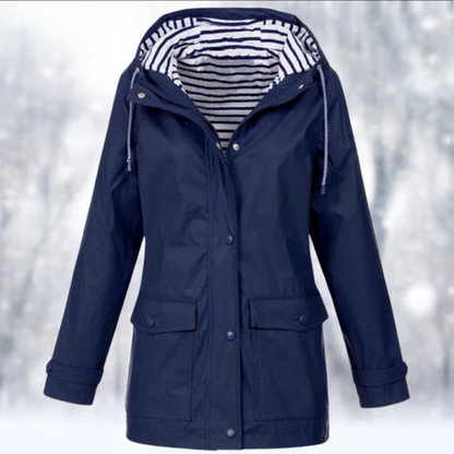 Veste d'hiver femme capuche fermeture éclair