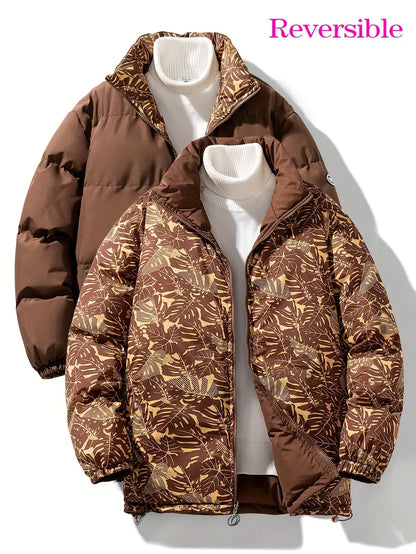 Modische Herrenjacke Lässig Reversibel - IdealeKleiden