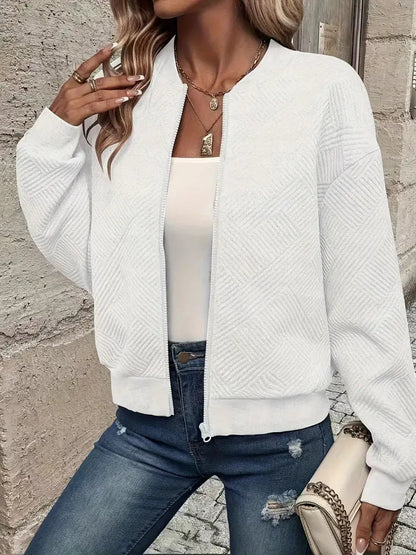 Cardigan femme coupe moderne zippé