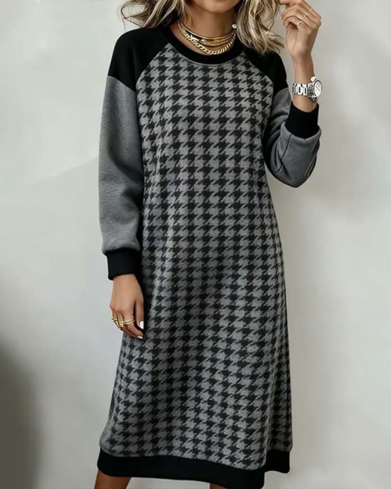 Robe Col rond Coupe évasée Coloré