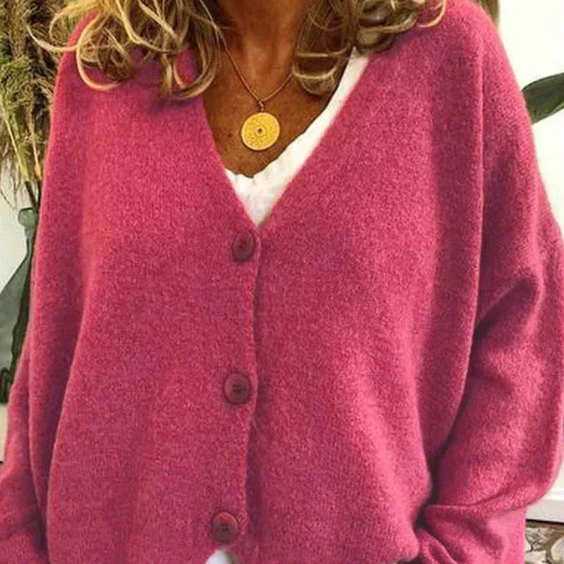 Cardigan Femme Col V Moderne Boutons