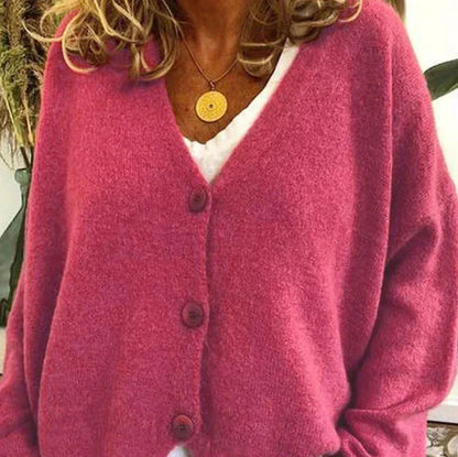 Cardigan Femme Col V Moderne Boutons