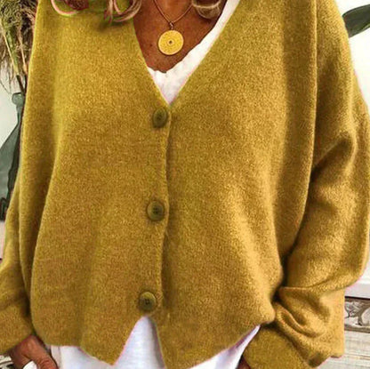 Cardigan Femme Col V Moderne Boutons