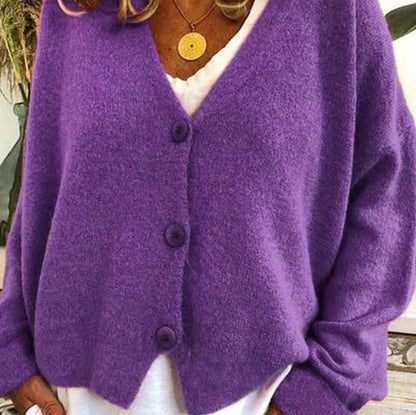 Cardigan Femme Col V Moderne Boutons