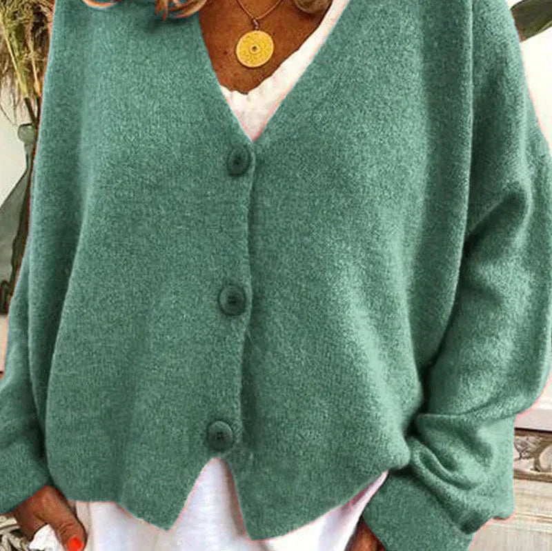 Cardigan Femme Col V Moderne Boutons
