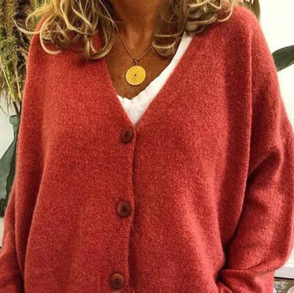 Cardigan Femme Col V Moderne Boutons