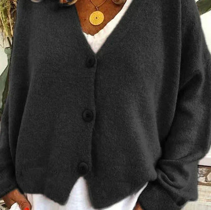 Cardigan Femme Col V Moderne Boutons