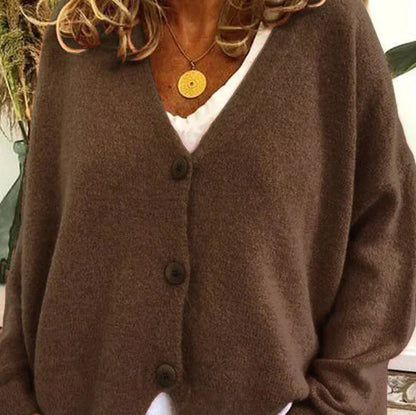 Cardigan Femme Col V Moderne Boutons