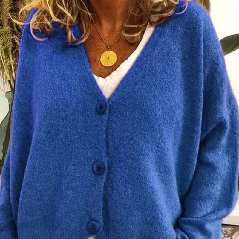 Cardigan Femme Col V Moderne Boutons