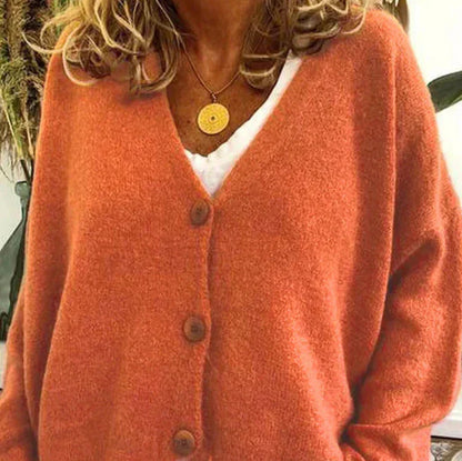Cardigan Femme Col V Moderne Boutons