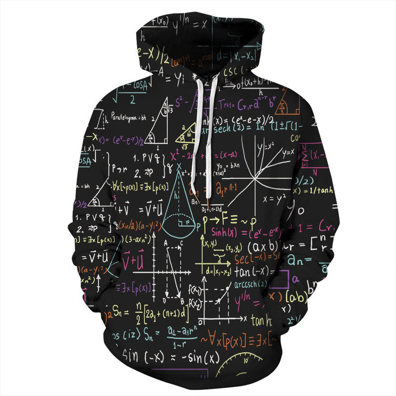 Sweat à capuche homme design doodle streetwear tendance