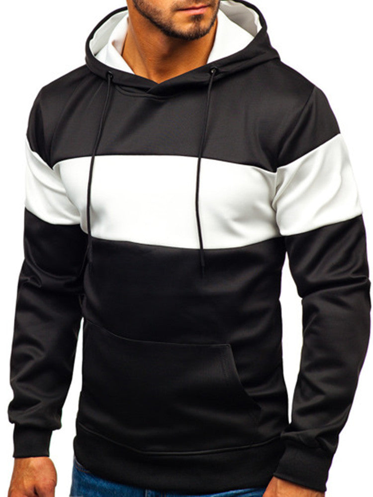 Sweat à capuche élégant pour homme, color-block