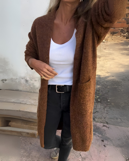 Gilet en maille confortable avec poches