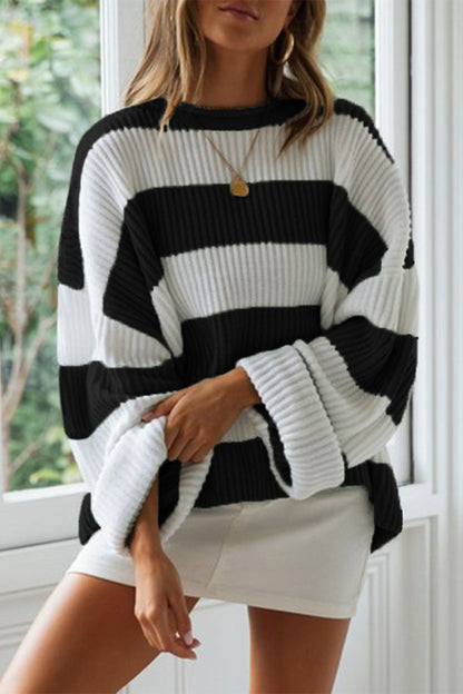 Pull-over rayé mode femme