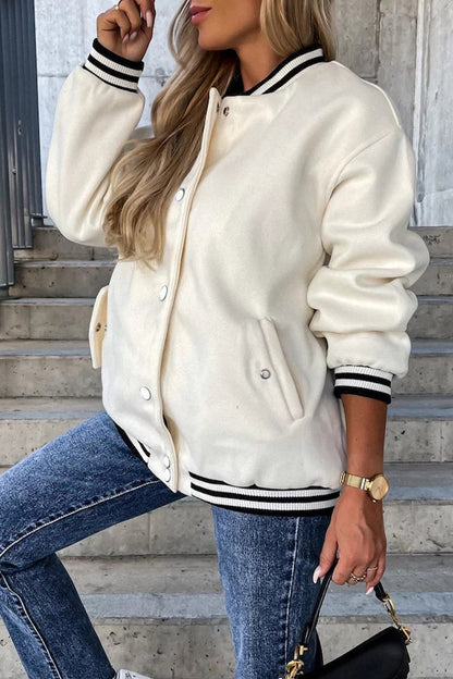 Veste streetwear moderne blocs de couleur contrastés