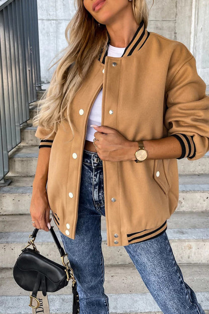 Veste streetwear moderne blocs de couleur contrastés