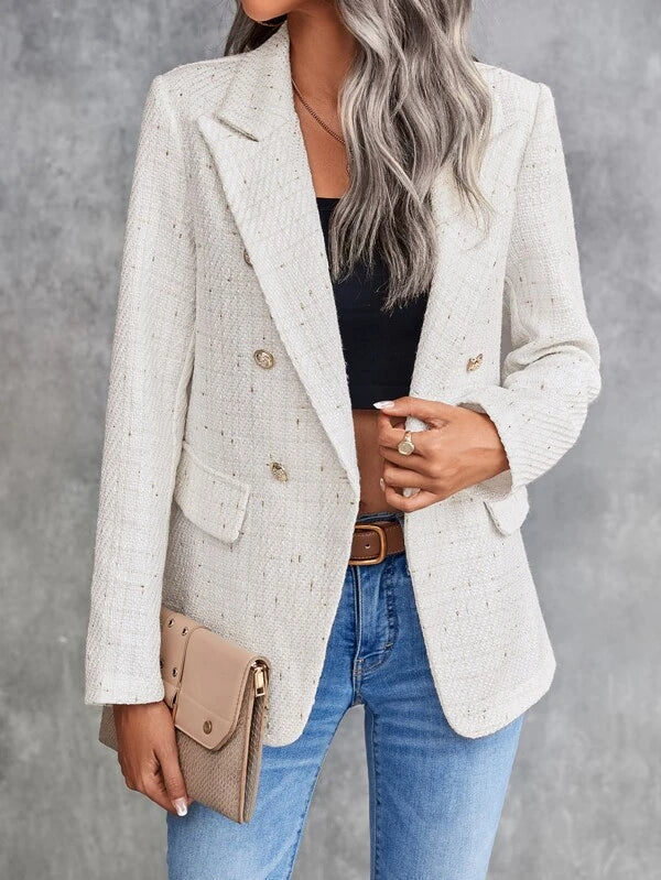 Blazer élégant pour femme à double boutonnage
